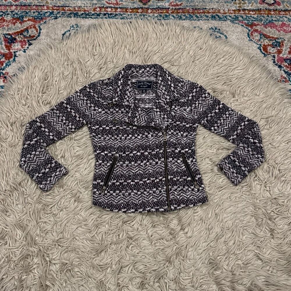Lucky Brand Woven zip up Jacket XS